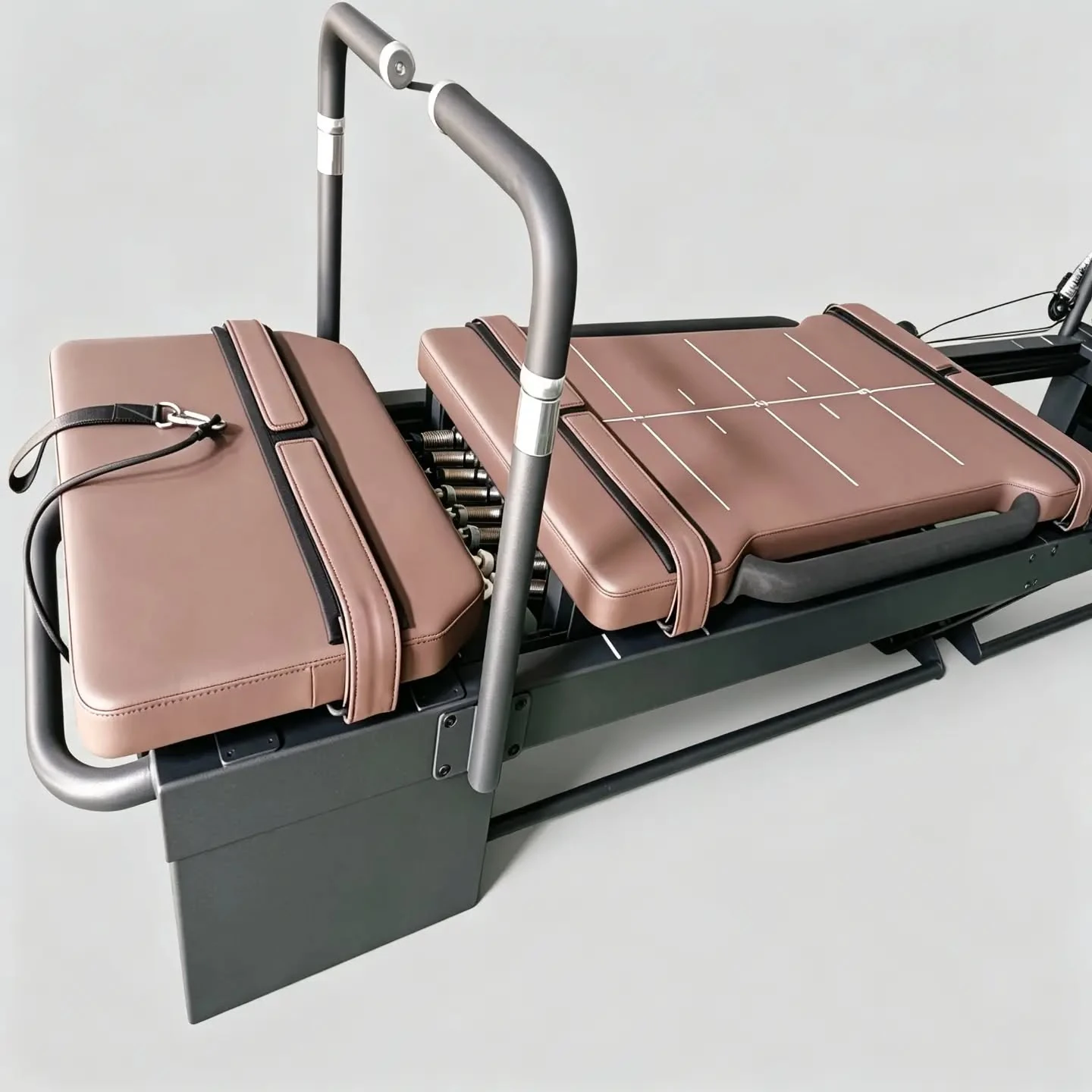 Carriage One with an umber upholstery finish
